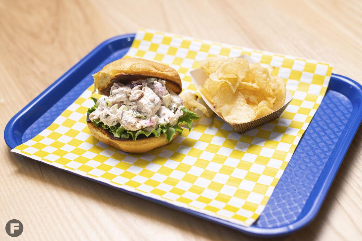 Chicken Scratch chicken salad sandwich